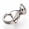 Tarnish Resistant 304 Stainless Steel Lobster Claw Clasps STAS-G240-01C-P-4
