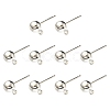 Brass Ball Post Ear Studs KK-YW0001-11S-1