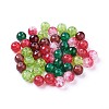 5 Colors Spray Painted & Baking Paint Crackle Glass Beads CCG-X0010-05-8mm-2