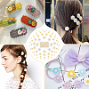 100Pcs 4 Styles Flatback Hair & Costume Accessories Ornaments Resin Flower Daisy Cabochons CRES-NB0001-37B-5