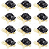 12Pcs Resin 3D Animal Ornaments AJEW-SP0002-14-1