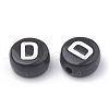 Opaque Acrylic Beads X-SACR-N002-02D-1
