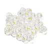 Transparent Electroplate Glass Beads GLAA-L046-02G-1