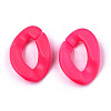 Opaque Spray Painted Acrylic Linking Rings X-OACR-R249-03B-4