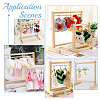 AHADEMAKER 30Pcs Miniature Wood Doll Clothes Hangers DOLL-GA0001-08-5