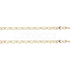 Ion Plating(IP) 304 Stainless Steel Dapped Oval Link Chains CHS-G027-01G-2