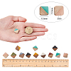 Resin & Wood Cabochons RESI-CJ0001-25-5