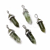 Natural Green Chinese Southern Jade Pointed Pendants G-K329-59P-1