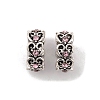 Rack Plating Alloy European Beads FIND-C055-03AS-2