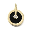 Brass Micro Pave Cubic Zirconia Pendants X-KK-S523-11G-1