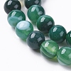 Natural Striped Agate/Banded Agate Beads Strands G-G582-8mm-58-3