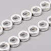 Electroplated Non-magnetic Synthetic Hematite Bead Frame Strands G-F682-05-S-1
