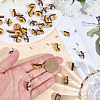 60Pcs 5 Styles Bee Theme Wooden Stud Earrings FIND-SC0020-61-3