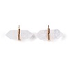 Natural Quartz Crystal Double Terminal Pointed Pendants G-N345-09A-2