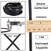 Flat Cowhide Leather Cord WL-GF0001-10A-02-2