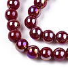 Electroplate Opaque Glass Beads Strands X-GLAA-T032-P4mm-AB05-2