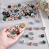 72Pcs 8 Colors Polyester European Beads OPDL-PH0001-09-3
