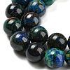 Natural Azurite Beads Strands G-P503-8MM-09-4