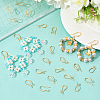 40Pcs Brass Earring Hooks KK-SC0006-53G-3
