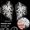 Flower Pattern Polyester Computerized Embroidery Appliques DIY-WH0304-580-2