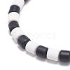 3Pcs 3 Style Handmade Polymer Clay Beaded Stretch Bracelets Set BJEW-JB08853-6