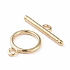 Eco-friendly Brass Toggle Clasps KK-D082-17G-2