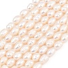 Natural Cultured Freshwater Pearl Beads Strands PEAR-D003-01D-07-2