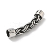 304 Stainless Steel Braided Cord Connector Charms STAS-H238-05A-AS-2
