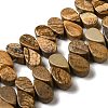 Natural Picture Jasper Beads Strands G-B064-B02-1