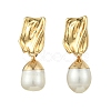 304 Stainless Steel Stud Dangle Earrings EJEW-JE07240-03-3