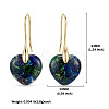 Brass & Imperial Jasper Dangle Earrings WGB0E66-02-2