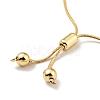 Rack Plating Brass Round Beaded Slider Bracelet for Women BJEW-B066-01A-03-3