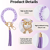 Acrylic & Zine Alloy & PU Pendant Decoration KEYC-WH0052-01C-5