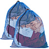 2Pcs Polyester Drawstring Clothing Storage Bags ABAG-GF0001-49C-1