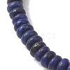 2Pcs Natural Lapis Lazuli Beads Stretch Bracelets BJEW-JB13415-02-5