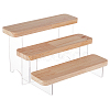 3-Tier Transparent Acrylic  Minifigures Display Risers DIY-WH0410-33A-1
