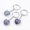 Natural Fluorite Keychain KEYC-F019-02K-1