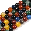 Natural Agate Beads Strands G-B171-B04-8mm-2
