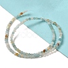Natural Flower Amazonite Beads Strands G-G085-B09-01-2