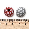 Printed Schima Wood Beads WOOD-L022-04B-01-3