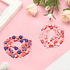 270Pcs 2 Styles Valentine's Day Handmade Polymer Clay Beads CLAY-PA0001-51-7