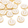 Golden Plated Alloy Charms X-ENAM-S118-01U-4