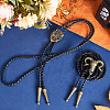 2Pcs 2 Style Imitation Leather Cords Bolo Ties NJEW-GF0001-08-4