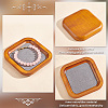 Wood Jewelry Storage Tray with Velvet Mat Inside ODIS-WH0017-081B-4