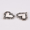 Tibetan Style Alloy Pendants TIBE-N010-77AS-RS-2