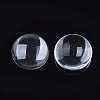 Transparent Glass Cabochons GGLA-R026-25mm-B-2