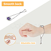 2Sets 2 Styles 316 Surgical Stainless Steel Rhinestone Diffuser Locket Slider Bracelets BJEW-FI0001-84A-5