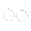 Brass Hoop Earring Findings LS-KK-R112-038E-1
