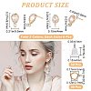 12Pcs 2 Style Brass Stud Earring Findings KK-CN0001-92-2