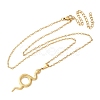304 Stainless Steel Snake Pendant Necklaces for Women Men LS-NJEW-Z063-03G-03-2